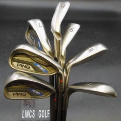 Set Of 7 X Ping G30 Red Dot Irons 5-SW Regular Graphite Shafts Mixed Grips