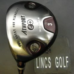 Left Handed Honma Athport E+ 3 Wood Stiff Graphite Shaft Athport Grip
