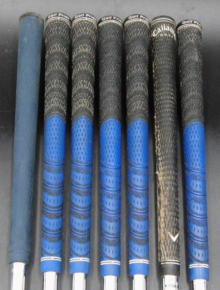 Set Of 7 X Callaway X Forged Irons 4-PW Stiff Steel Shafts Mixed Grips - Image 6
