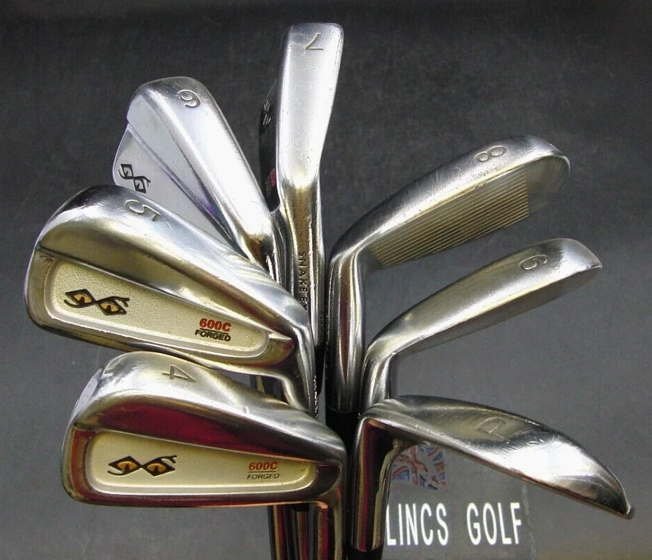 Set Of 7 X Snake Eyes 600C Forged Irons 4-PW Stiff Steel Shafts Lamkin Grips