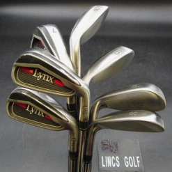 Set Of 7 X Lynx Predator Irons 5-SW Regular Steel Shafts Lynx Grips
