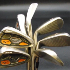 Set Of 7 X Mizuno JPX EZ Forged Irons 4-PW Stiff Coated Steel Shafts GP Grips