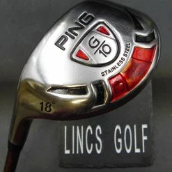 Left Handed Ping G10 18° 5 Wood Regular Graphite Shaft Ping Grip