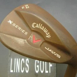 RAW Callaway X Series Jaws Forged 52° Gap Wedge Stiff Steel Shaft Callaway Grip