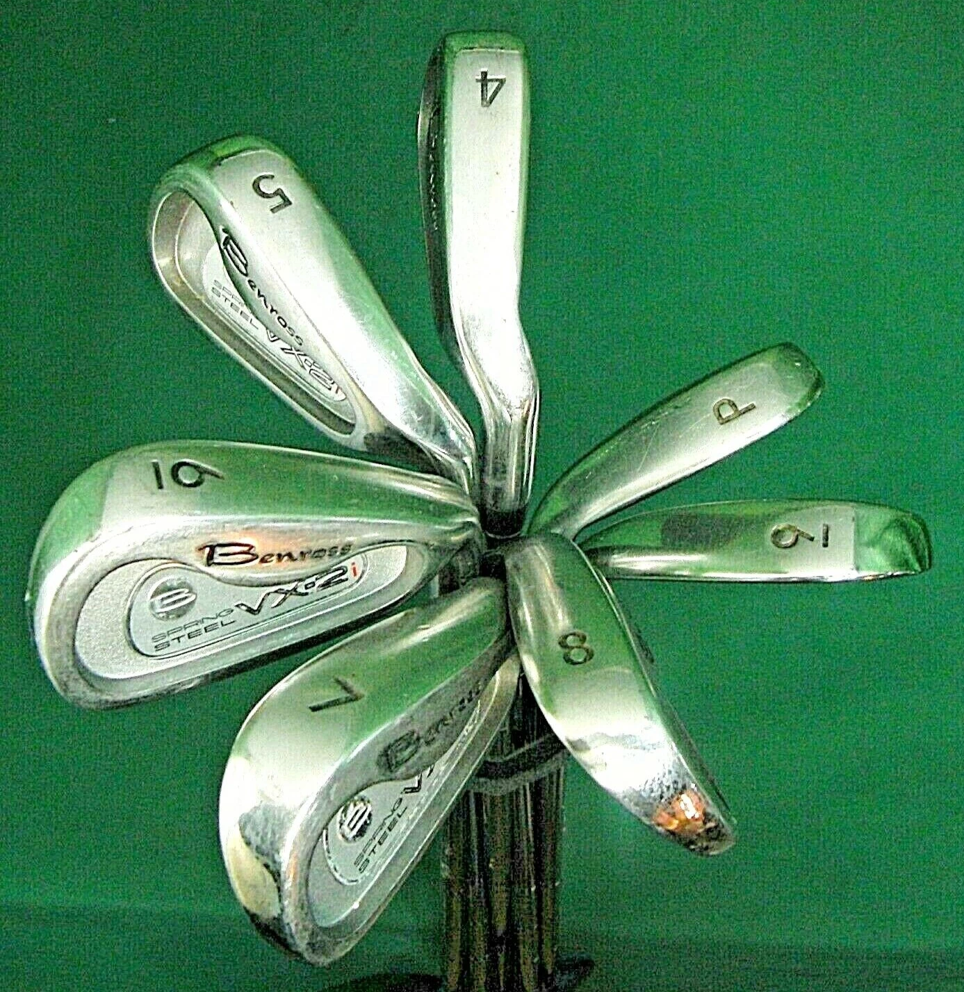 Set Of 7 X Benross VX-2i 4-PW Irons Regular Steel Shafts Golf Pride Grips