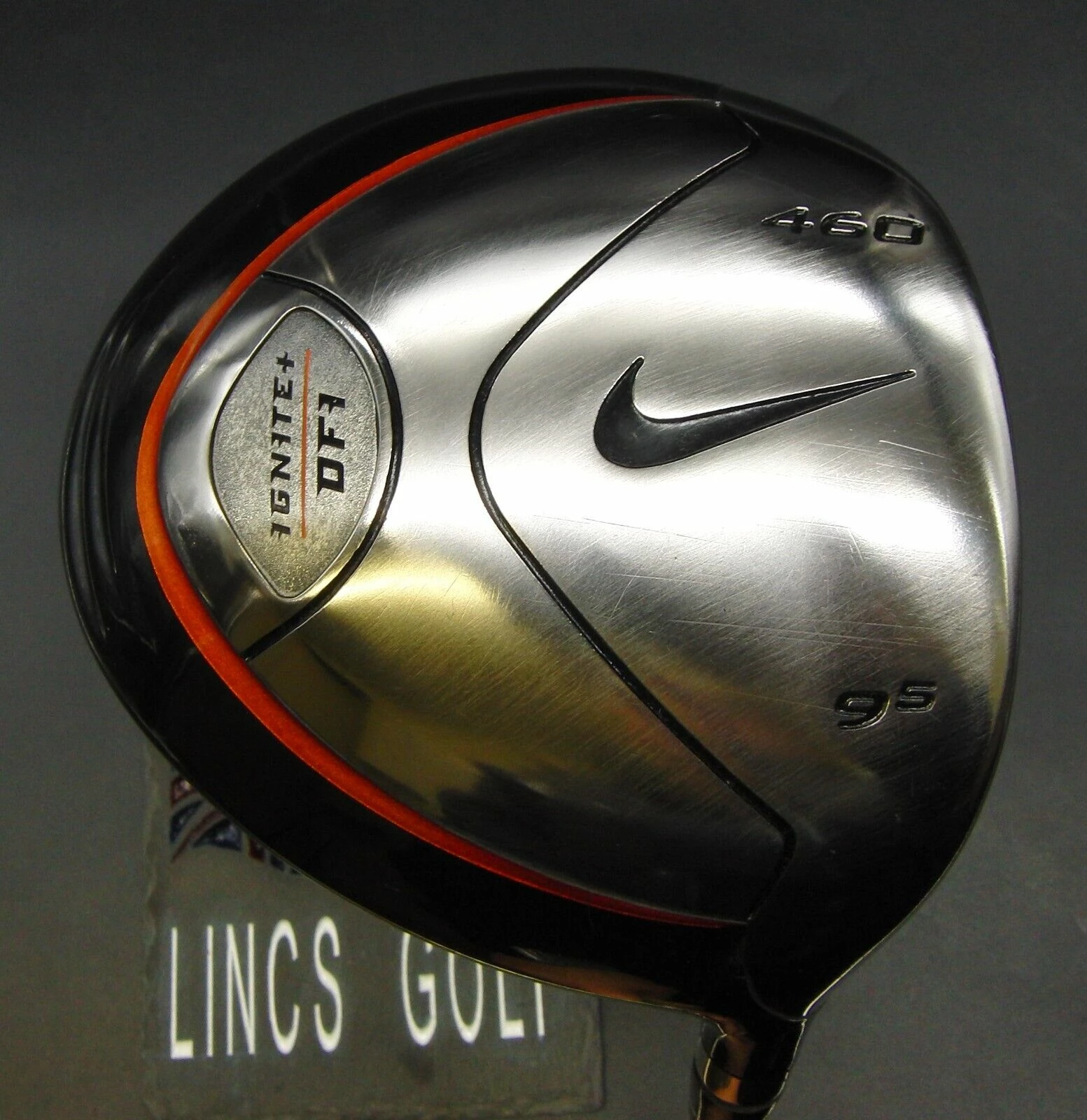 Nike Ignite+ DF1 460cc 9.5° Driver Stiff Graphite Shaft Nike Grip