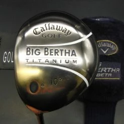 Left-Handed Callaway Big Bertha Titanium 10º Driver Firm Graphite Shaft & H/C