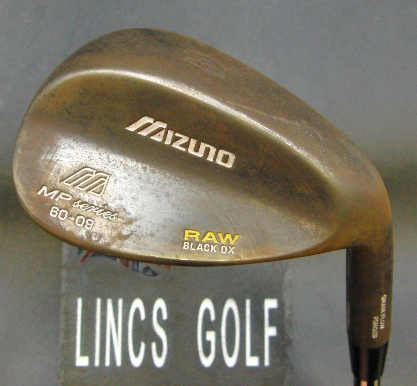 RAW Black Ox Mizuno MP Series 60-09 Lob Wedge Regular Steel Shaft Mizuno Grip