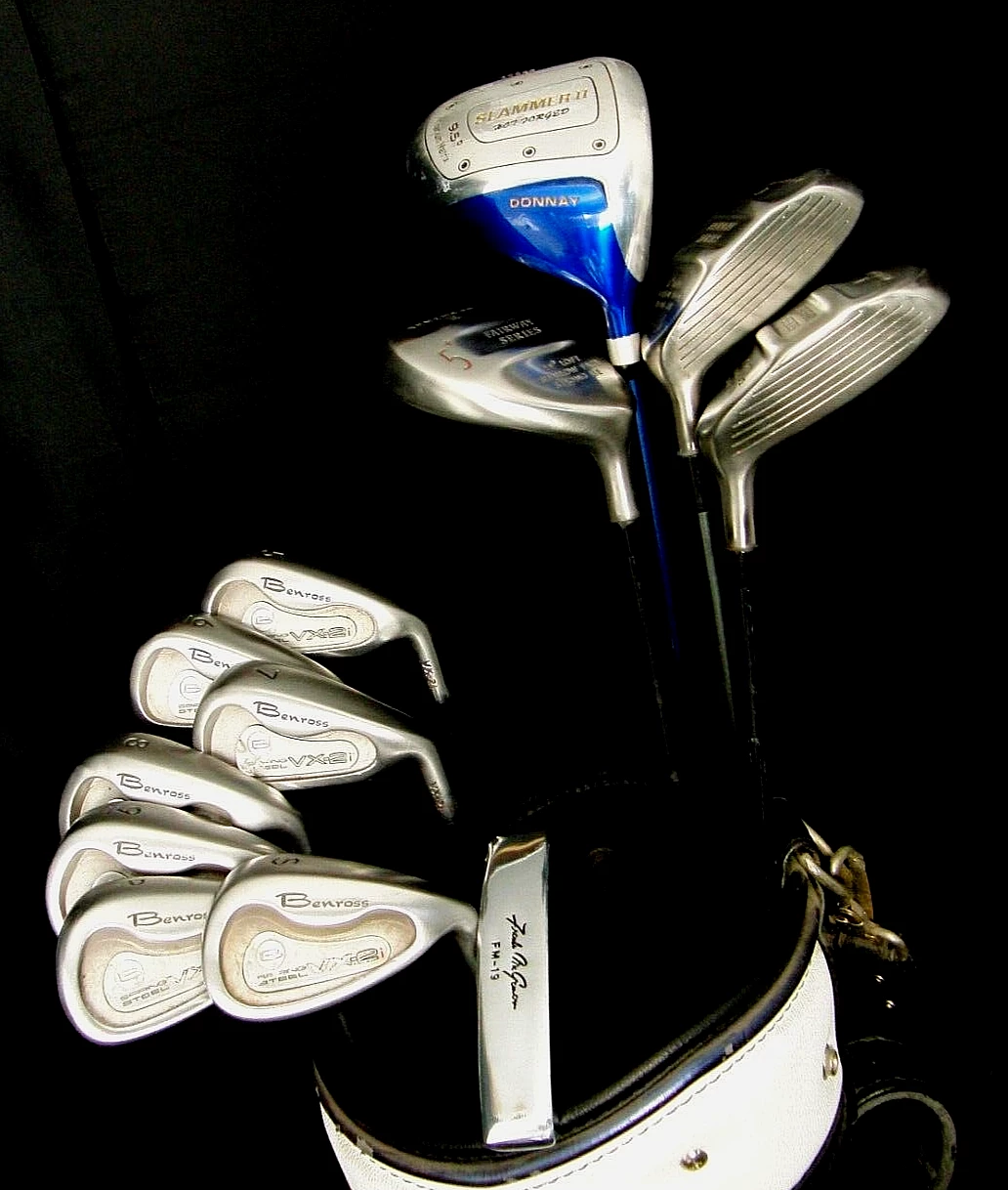 Benross, Donnay, Synchron & MacGregor Set Of Benross Spring Steel 5-SW +Driver +3 Wood +5 Wood +7 Wood +Putter +Bag - Image 5