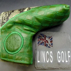 Luxury PSYKO GOLF Snake Genuine Leather Putter Embossed Logo Head Cover