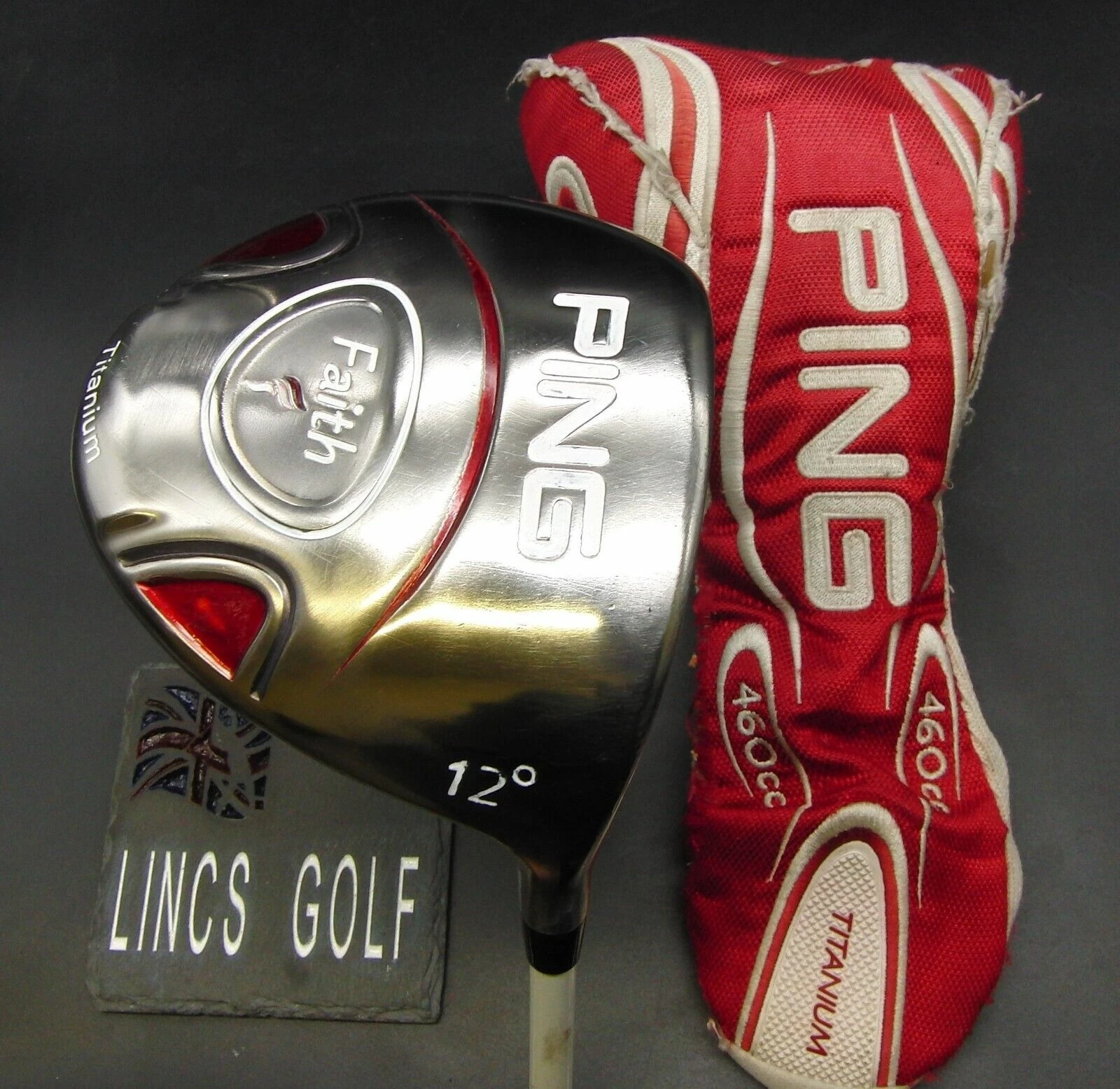 Ladies Ping Faith Titanium 12° Driver Ladies Graphite Shaft & Ping 460cc H/C