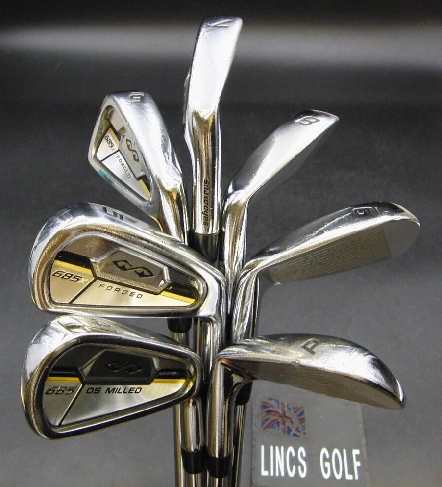 Set Of 7 X Snake Eyes 685 OS Milled & Forged Irons 4-PW Regular Steel Shafts