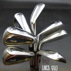 Set Of 7 X Cobra F9 One Length Irons 5-SW Regular Steel Shafts Cobra Grips